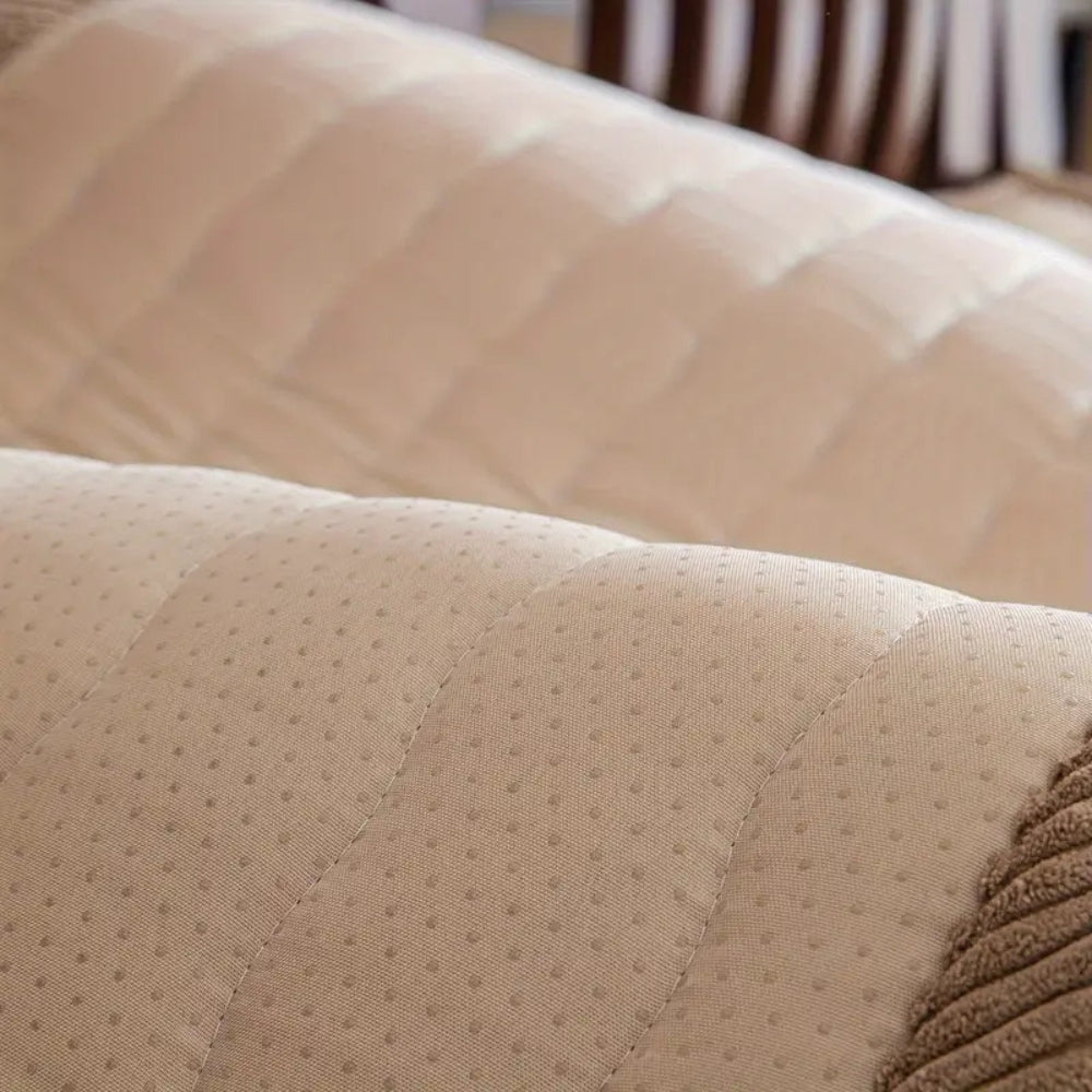 Thick Plush Couch Cover, Scratch-Resistant Sofa Throw