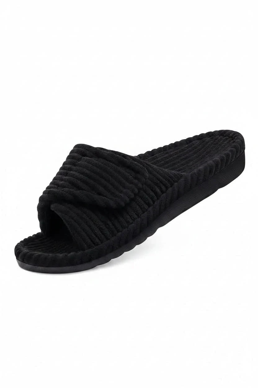 Adjustable Open Toe Comfort Slippers