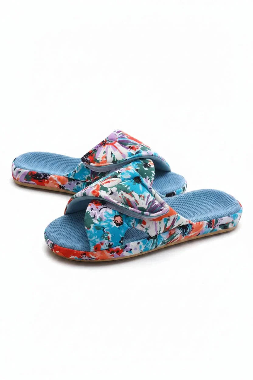 Adjustable Open Toe Comfort Slippers