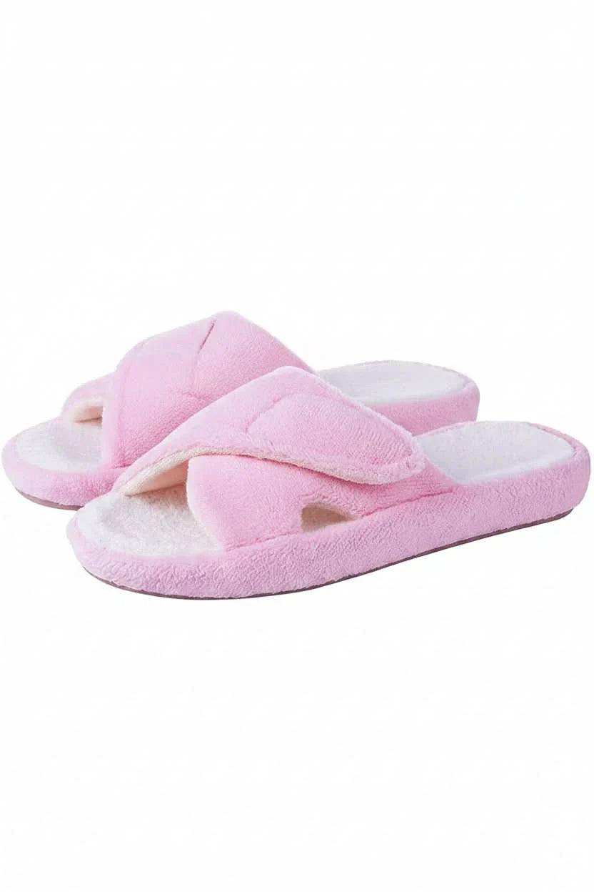Adjustable Open Toe Comfort Slippers