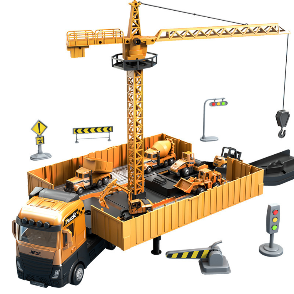 Construction Crane Truck Playset - Sound & Light