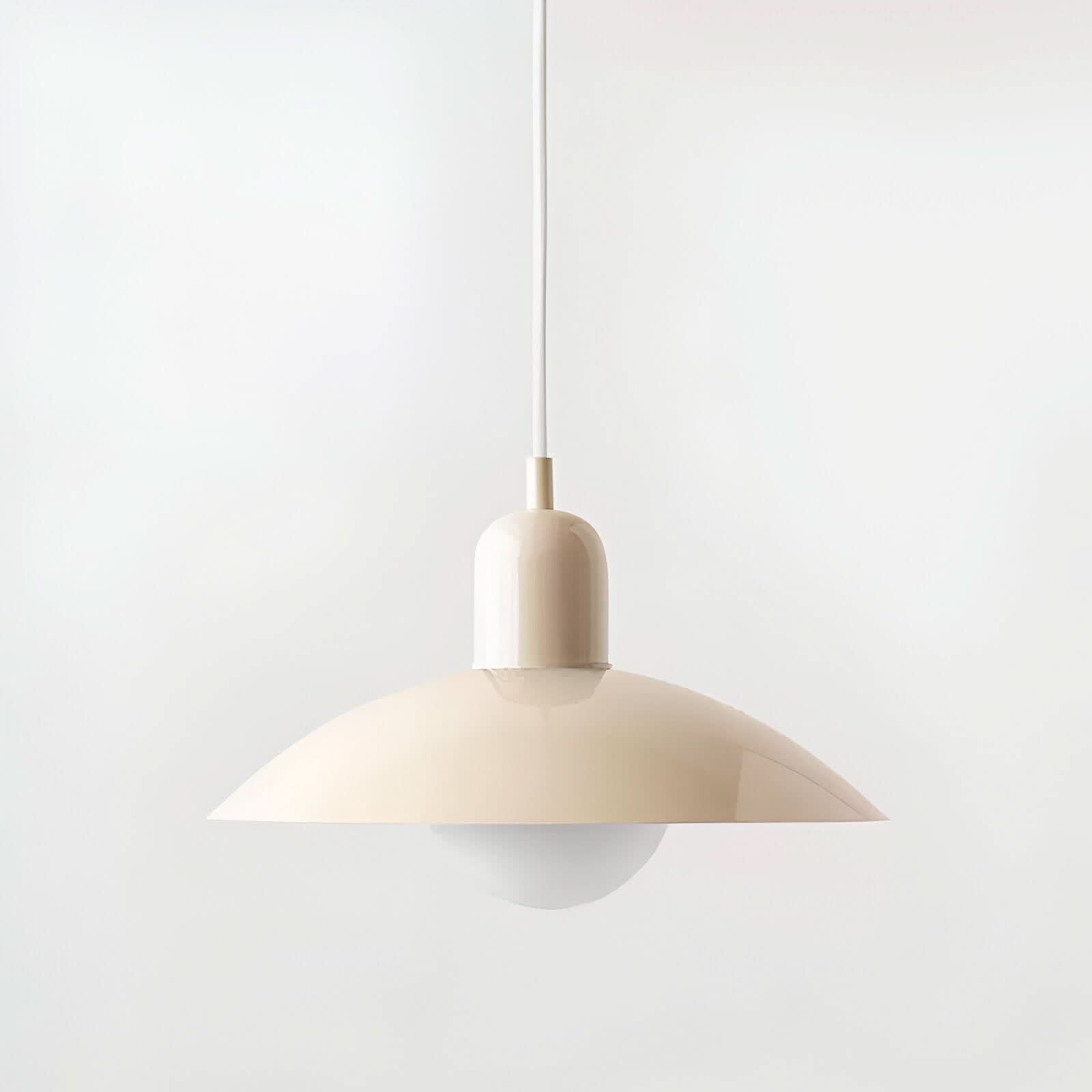Modern Macaron Bauhaus Pendant Light, Iron Shade
