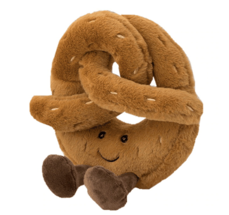 Soft Food-Themed Plush Toy - Bread, Pretzel & Croissant