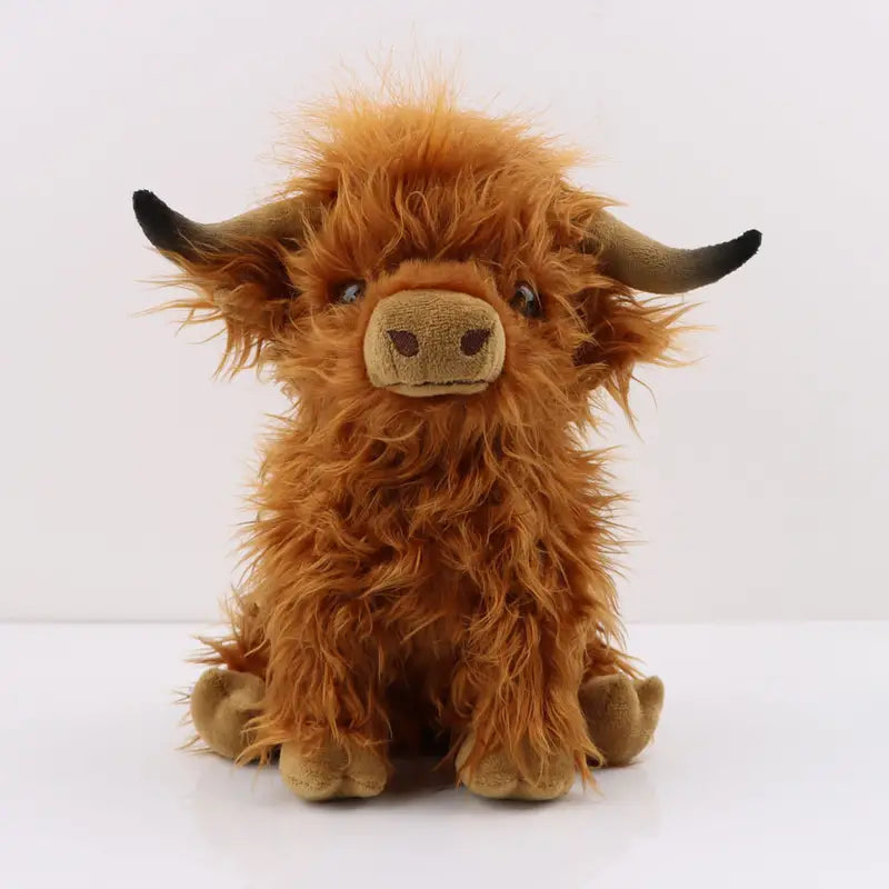 Highland Cow Plush Toy - Soft Stuffed Animal, 25cm