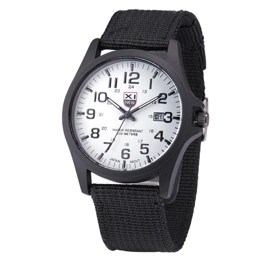 Tactical Men's Watch – Waterproof 50m, Shock-Resistant, Night Light