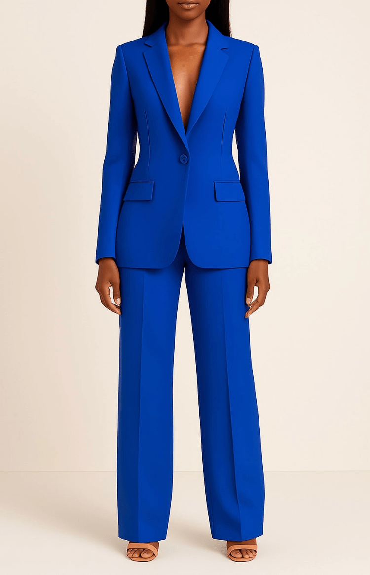 Polished Tailored Suit Set with Structured Blazer