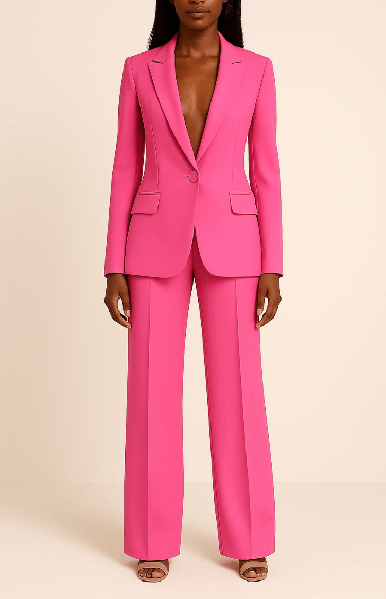 Polished Tailored Suit Set with Structured Blazer