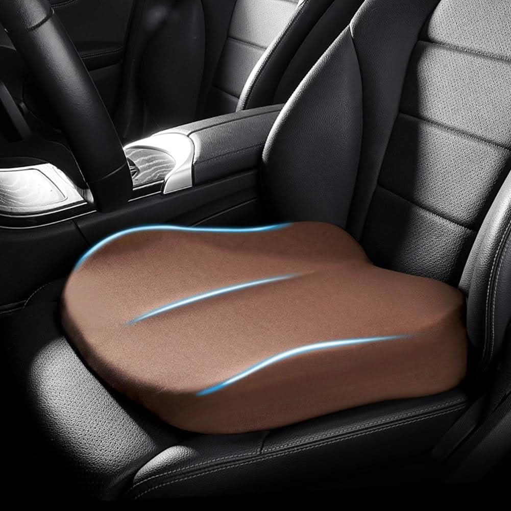 Ergonomic Memory Foam Car Seat Cushion - Comfort Booster
