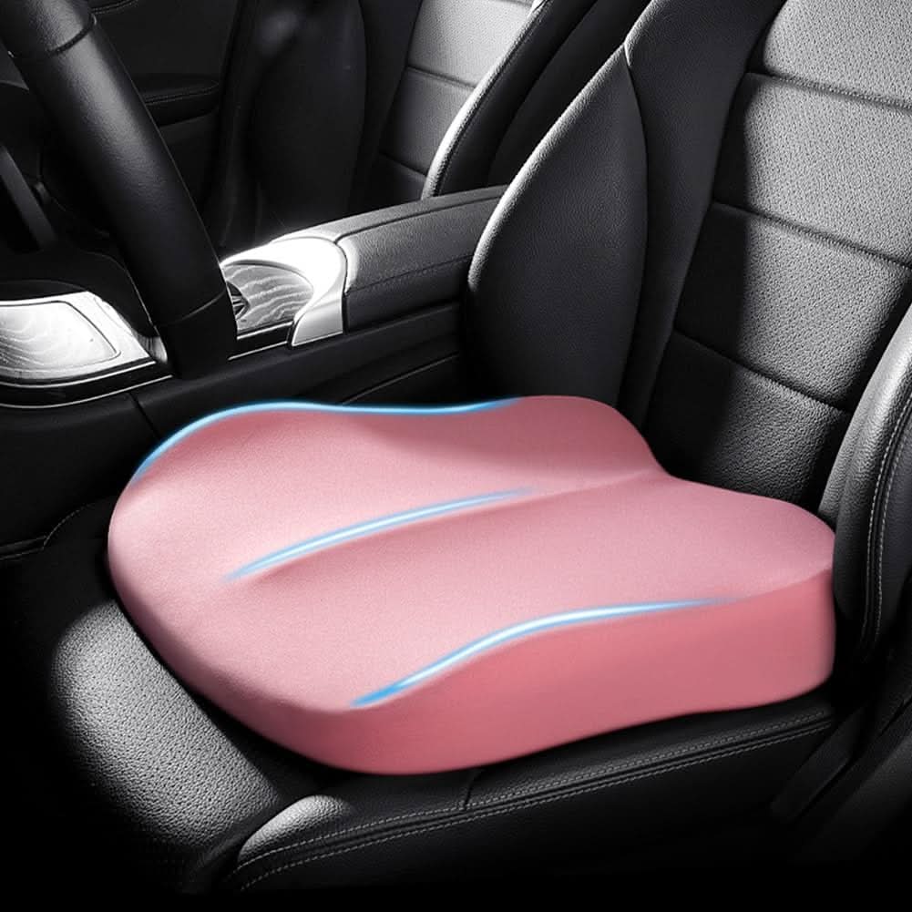 Ergonomic Memory Foam Car Seat Cushion - Comfort Booster