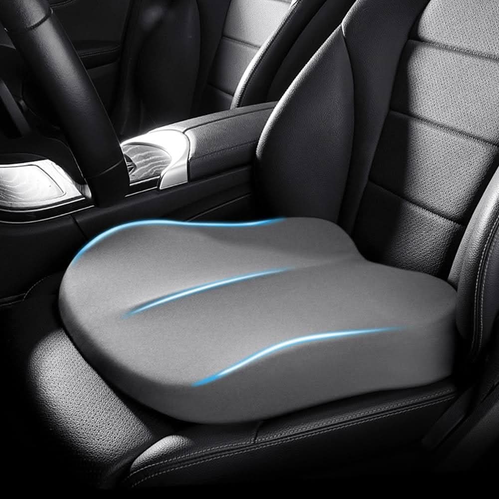 Ergonomic Memory Foam Car Seat Cushion - Comfort Booster