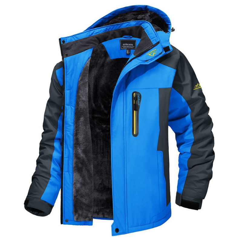 Men's Waterproof Winter Parka with Fleece Lining