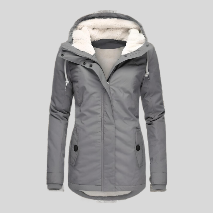 Women's Waterproof Rain Jacket – Fleece Lined for All-Weather Wear