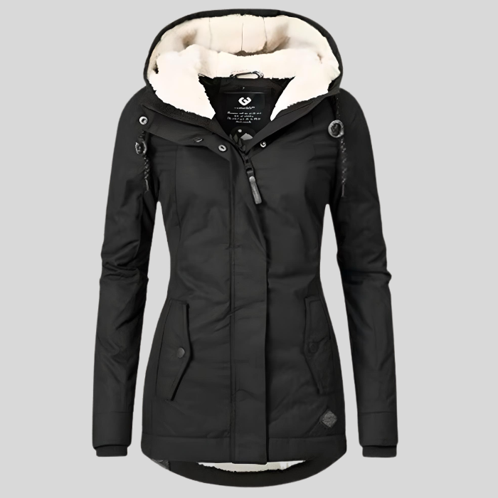 Women's Waterproof Rain Jacket – Fleece Lined for All-Weather Wear