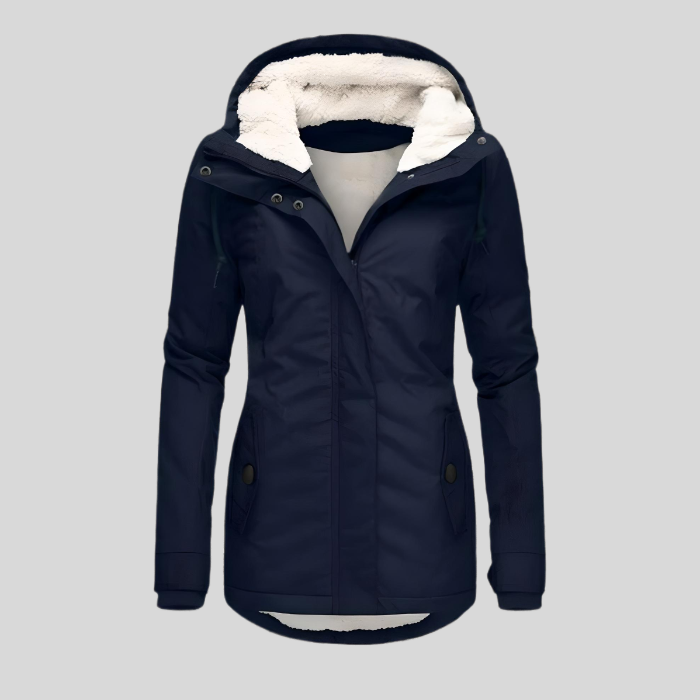 Women's Waterproof Rain Jacket – Fleece Lined for All-Weather Wear