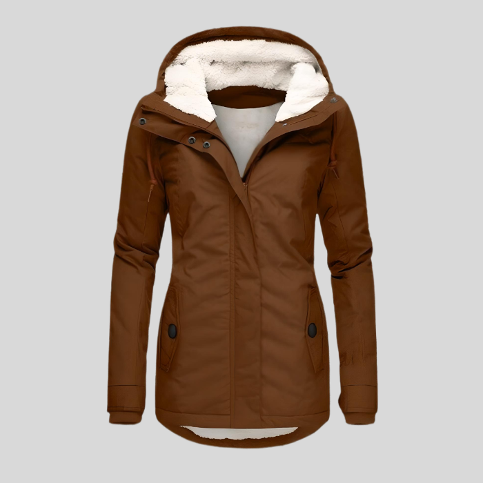 Women's Waterproof Rain Jacket – Fleece Lined for All-Weather Wear