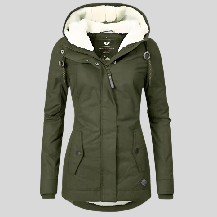 Women's Waterproof Rain Jacket – Fleece Lined for All-Weather Wear