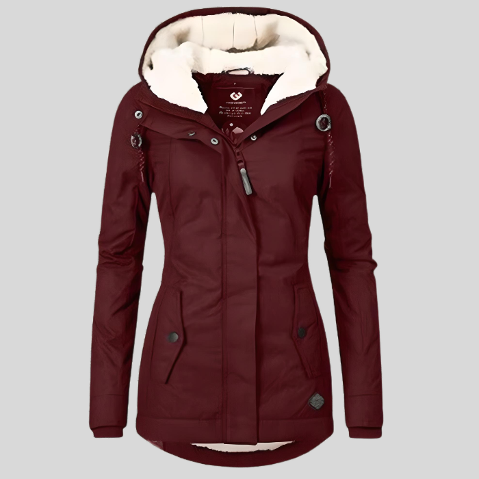 Women's Waterproof Rain Jacket – Fleece Lined for All-Weather Wear