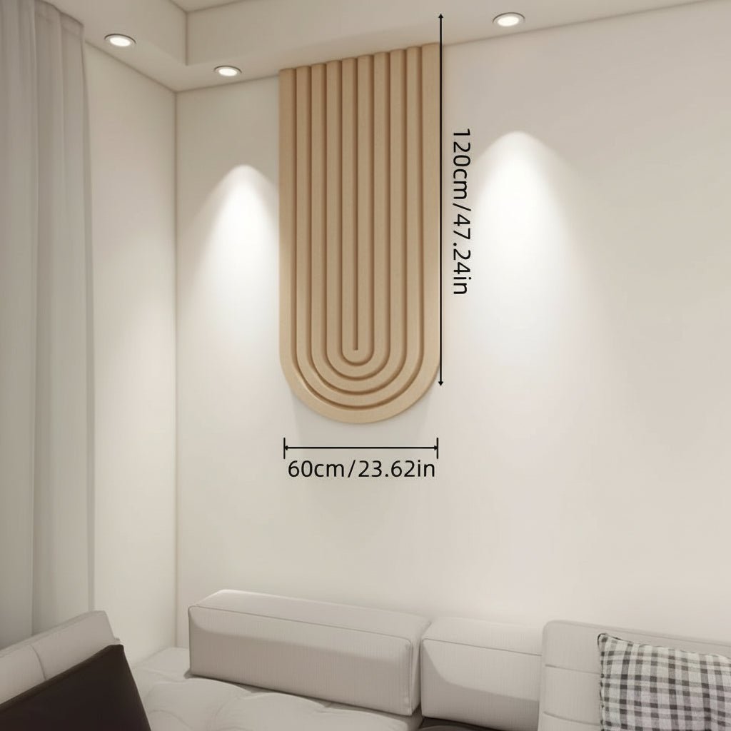 Curved Felt Pinboard, Modern Arch Wall Organizer