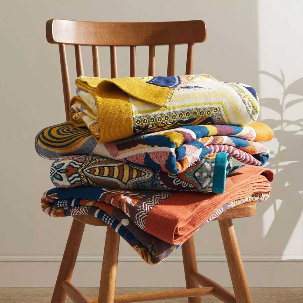Sunburst Cotton Blanket - Soft Lightweight All-Season Throw
