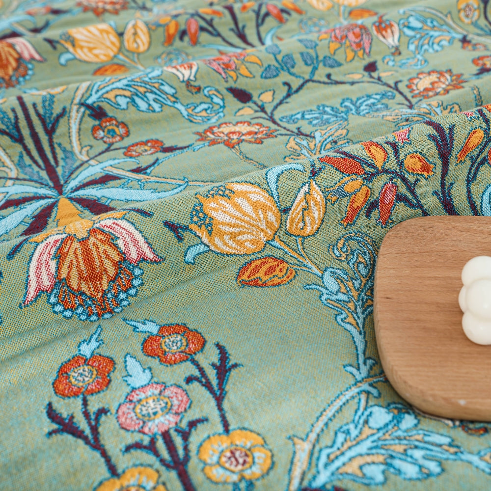 Wild Petal Reversible Cotton Throw Bedspread