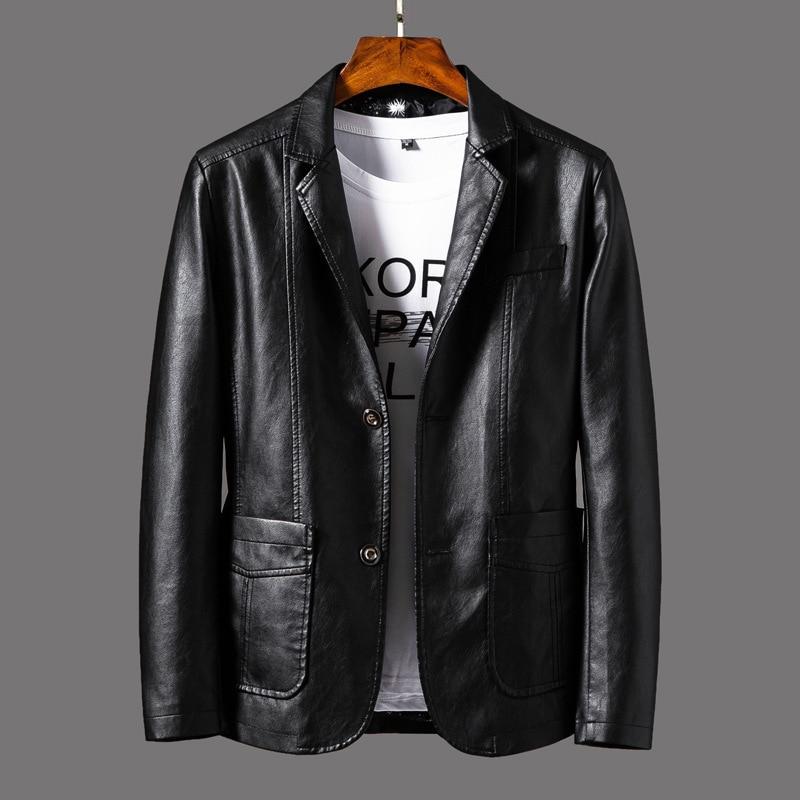 Men's Premium Lambskin Leather Blazer, Modern Cut