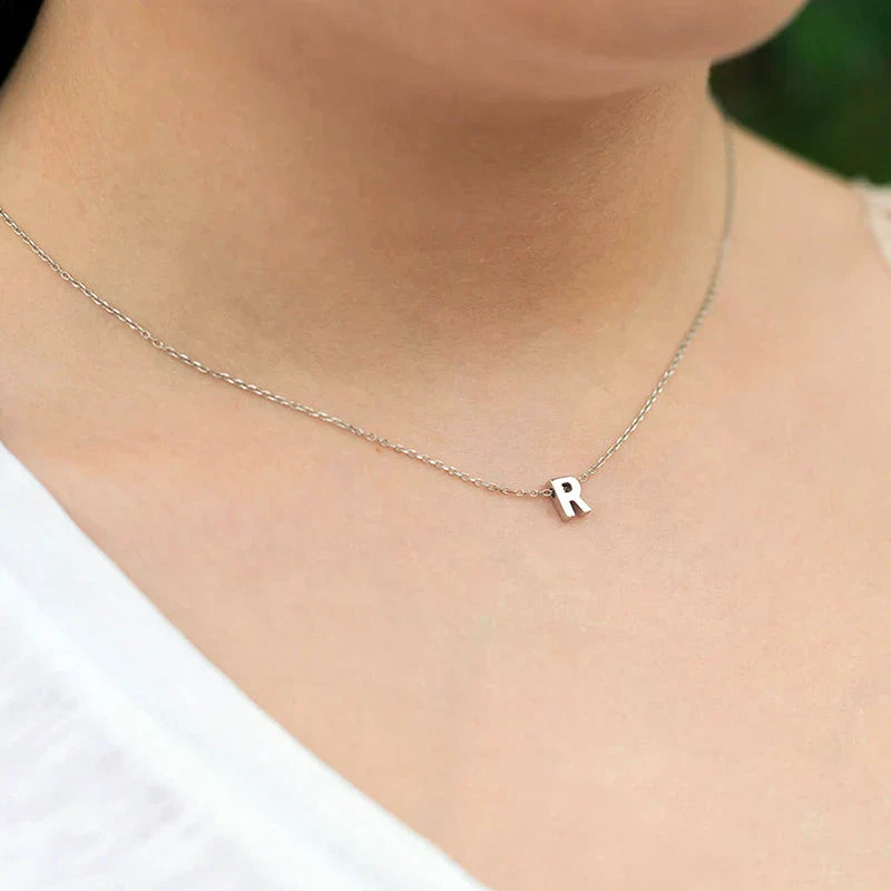 Minimalist Initial Letter Necklace - Personalised Pendant