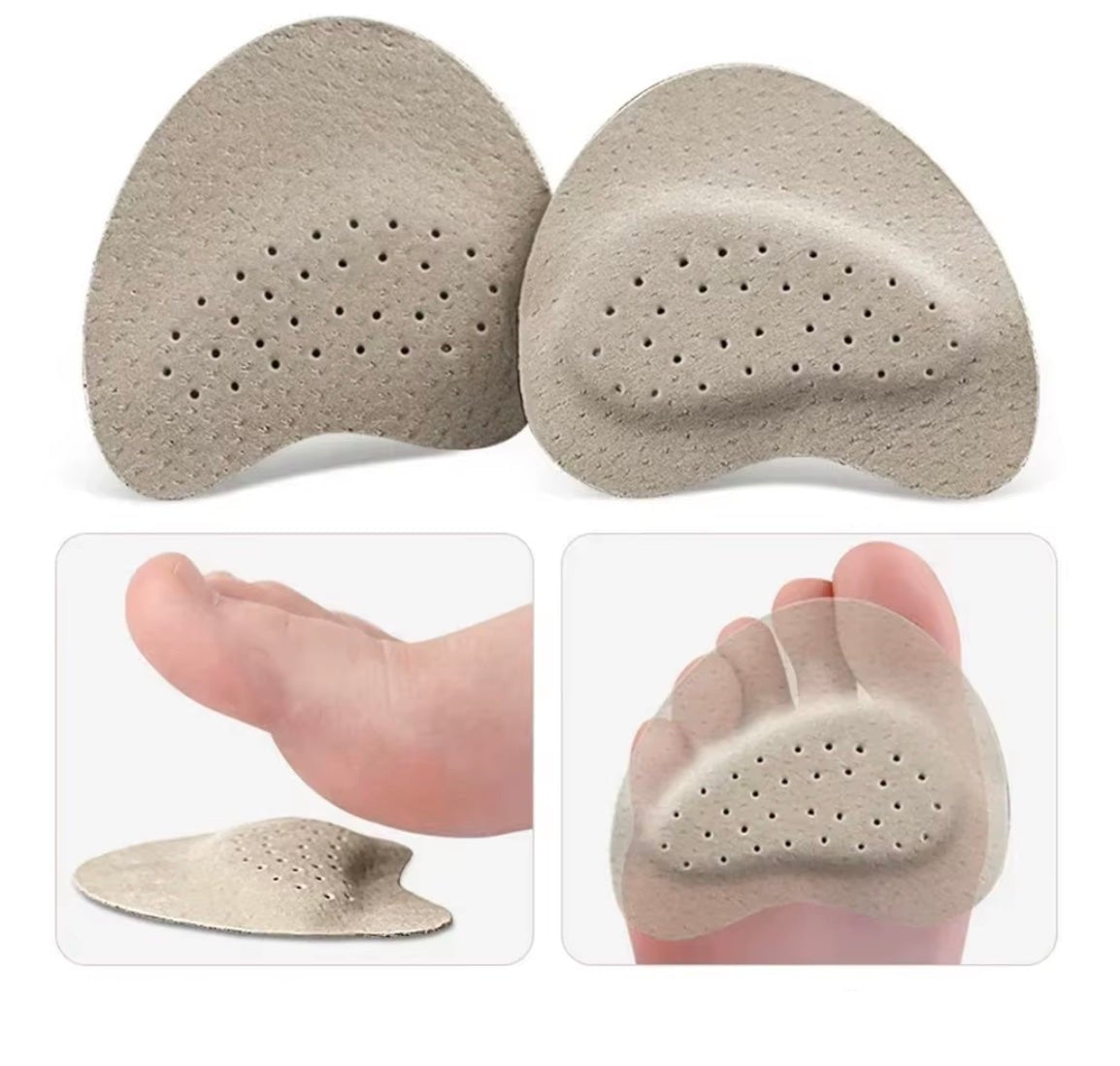 Anti-Slip Comfort Pads for Sandals – Forefoot Cushions