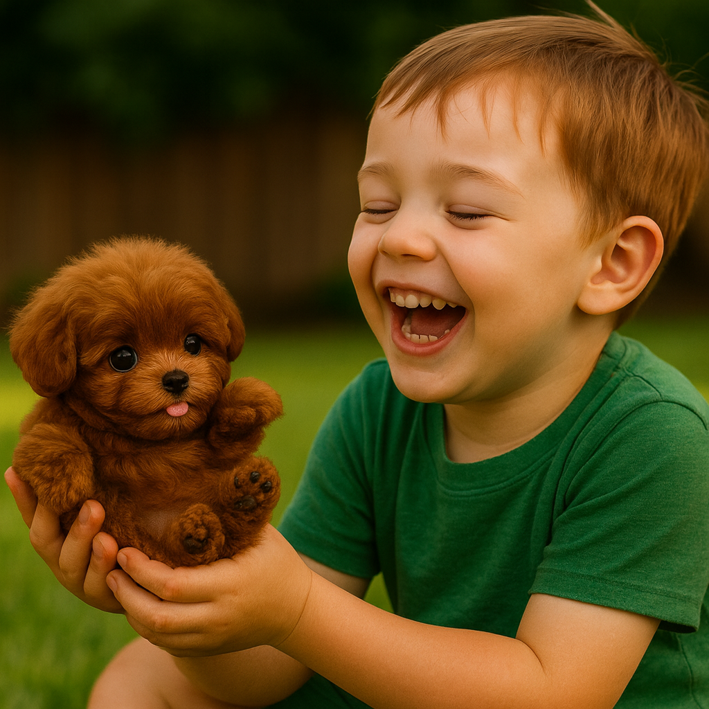 Interactive Plush Pet Toy - Touch & Voice Responsive Companion