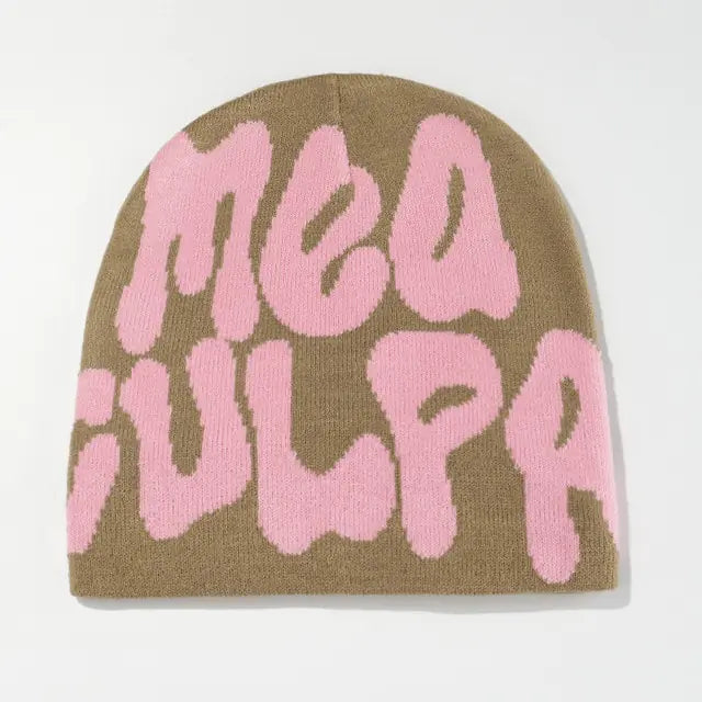 Y2K-Style Knit Beanie for Men and Women