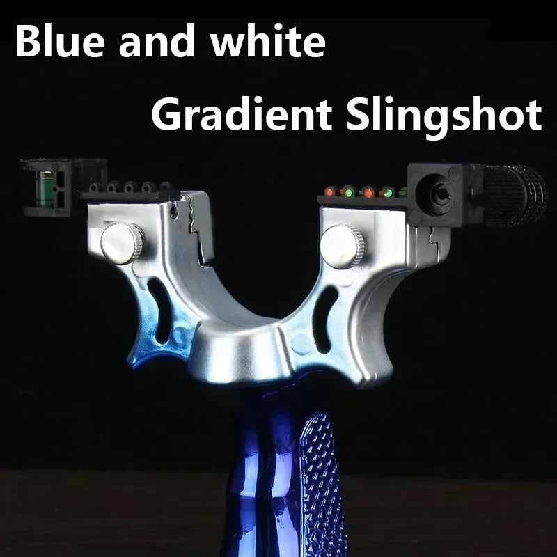 Precision Slingshot with Laser Sight, Level & Non-Slip Grip