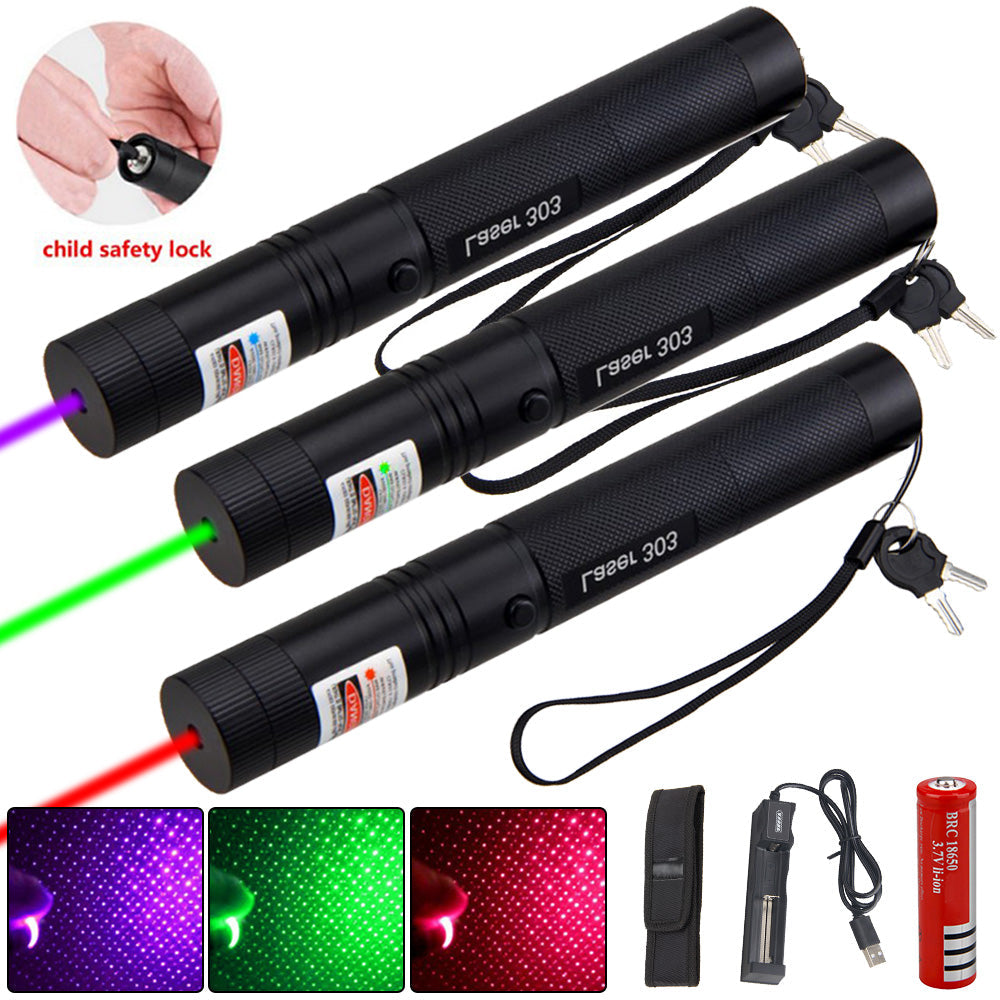 Adjustable Focus Laser Pointer - Aerospace-Grade Aluminium