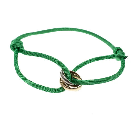 Minimalist Cord Bracelet with Rose Gold Infinity Charm