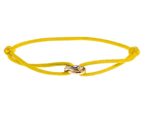 Minimalist Cord Bracelet with Rose Gold Infinity Charm