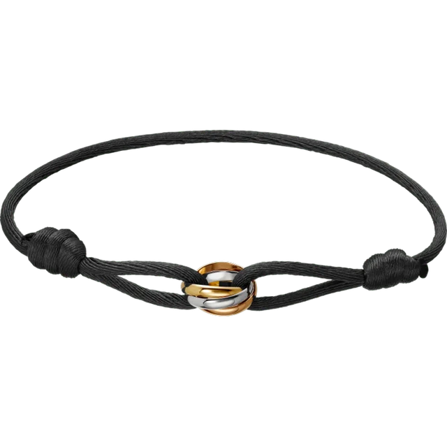 Minimalist Cord Bracelet with Rose Gold Infinity Charm