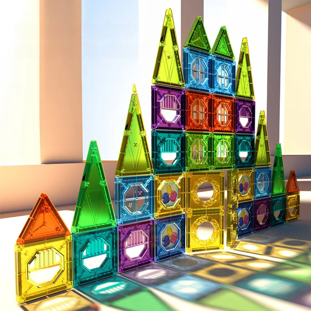 Magnetic Building Blocks with LED – Colourful STEM Construction Set