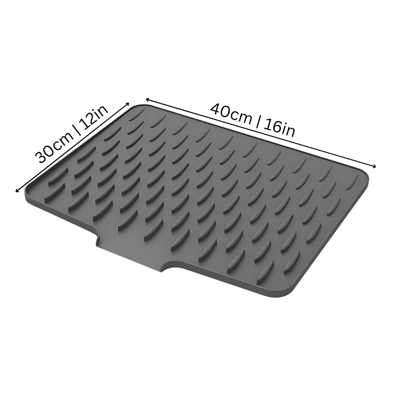 Heat-Resistant Silicone Drying Mat, Non-Slip Kitchen Mat