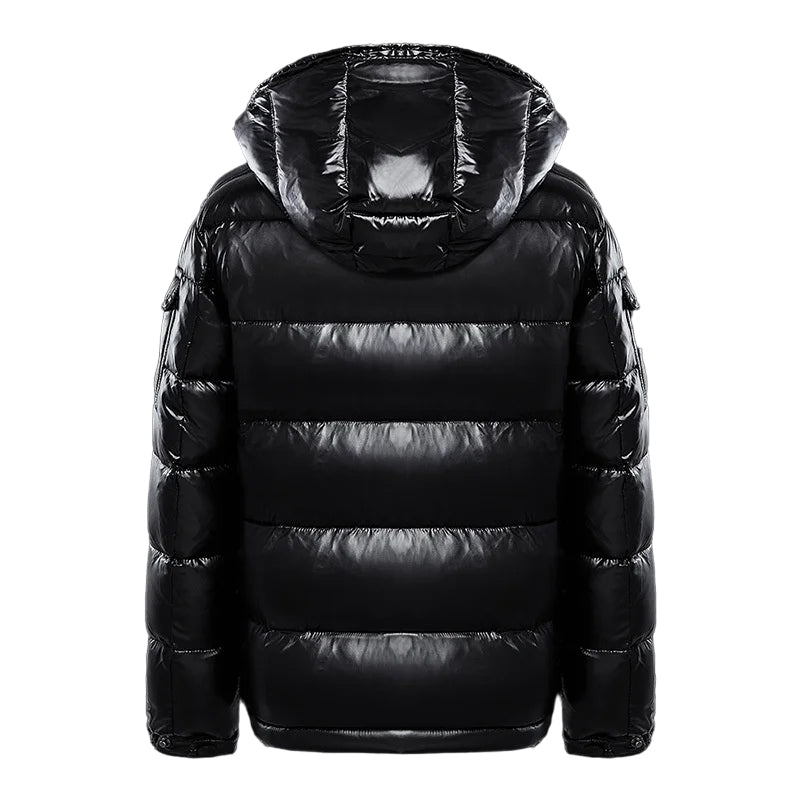 Winter Down Puffer Jacket - Water-Repellent Quilted Coat