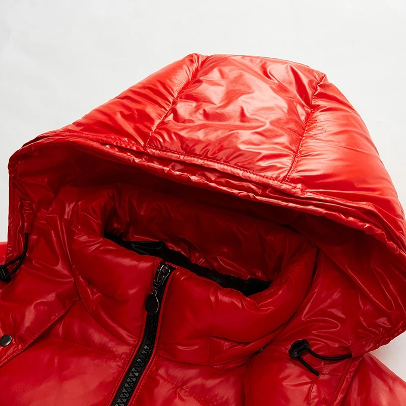 Winter Down Puffer Jacket - Water-Repellent Quilted Coat