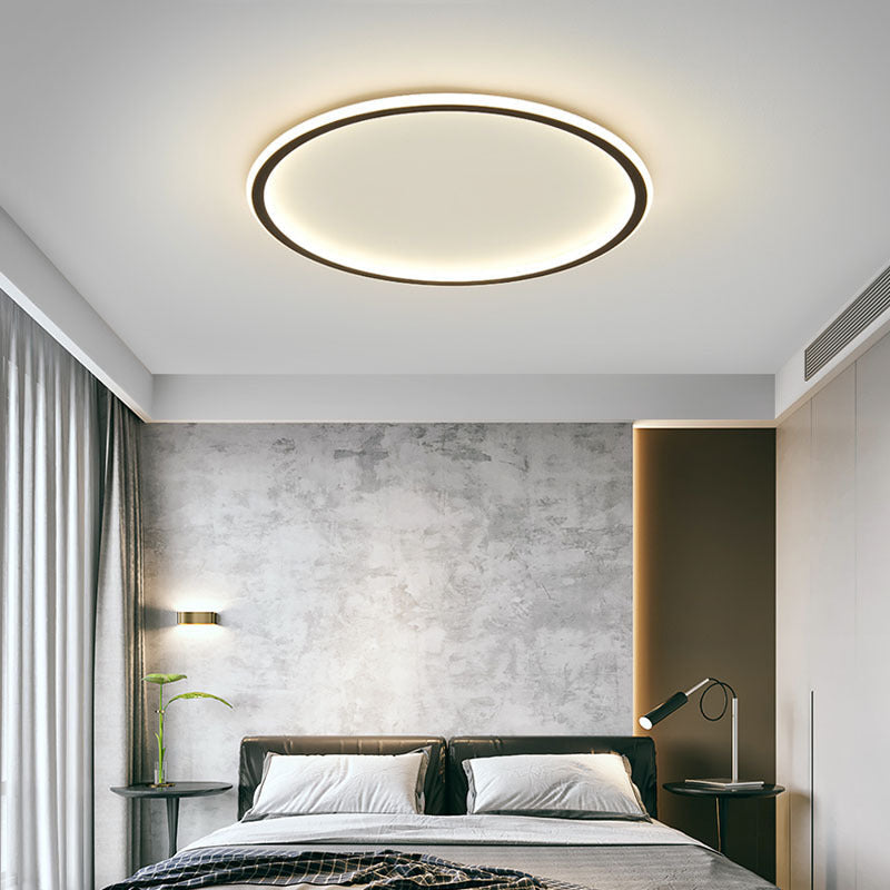 Scandinavian Round LED Ceiling Light - Modern Design