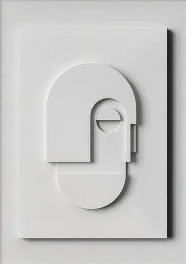 Minimalist Abstract 3D Geometric Canvas Wall Art