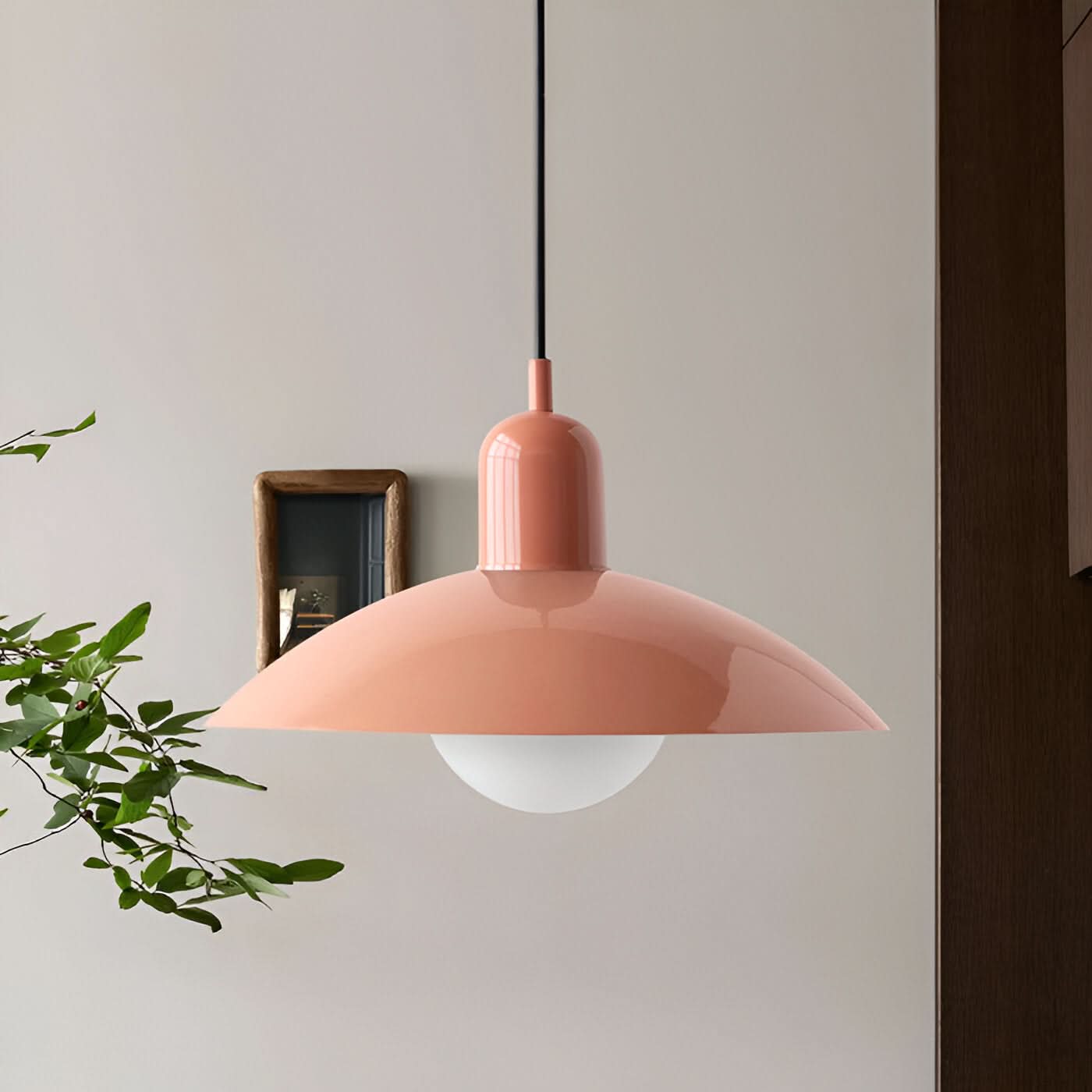 Modern Macaron Bauhaus Pendant Light, Iron Shade