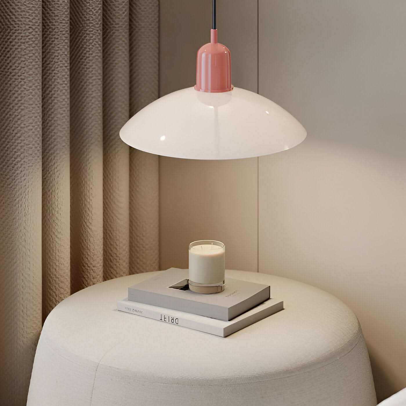 Modern Macaron Bauhaus Pendant Light, Iron Shade