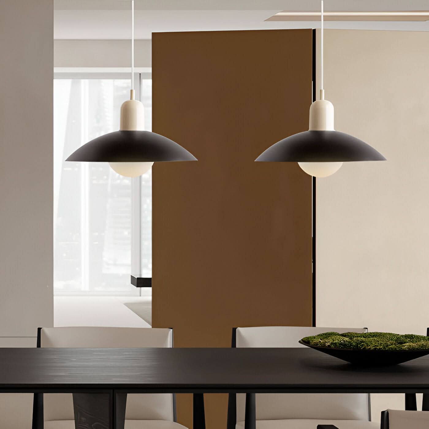 Modern Macaron Bauhaus Pendant Light, Iron Shade