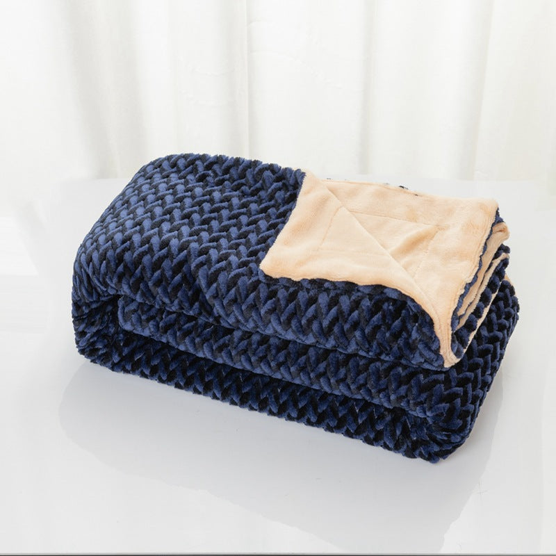Women's Soft Cozy Microfiber Blanket - Reversible Design