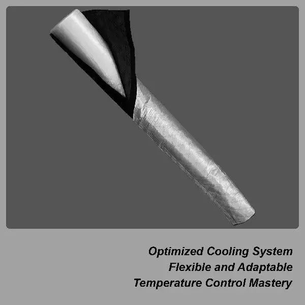 Flexible Insulated Refrigerant Line Cover with Thermal Barrier