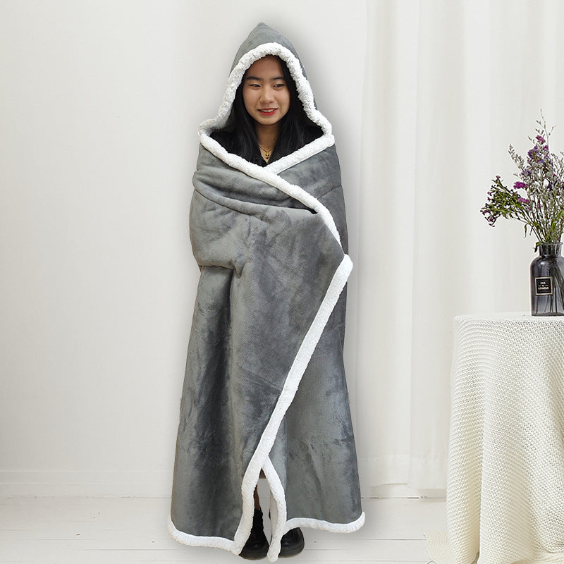 Women's Hooded Fleece Blanket