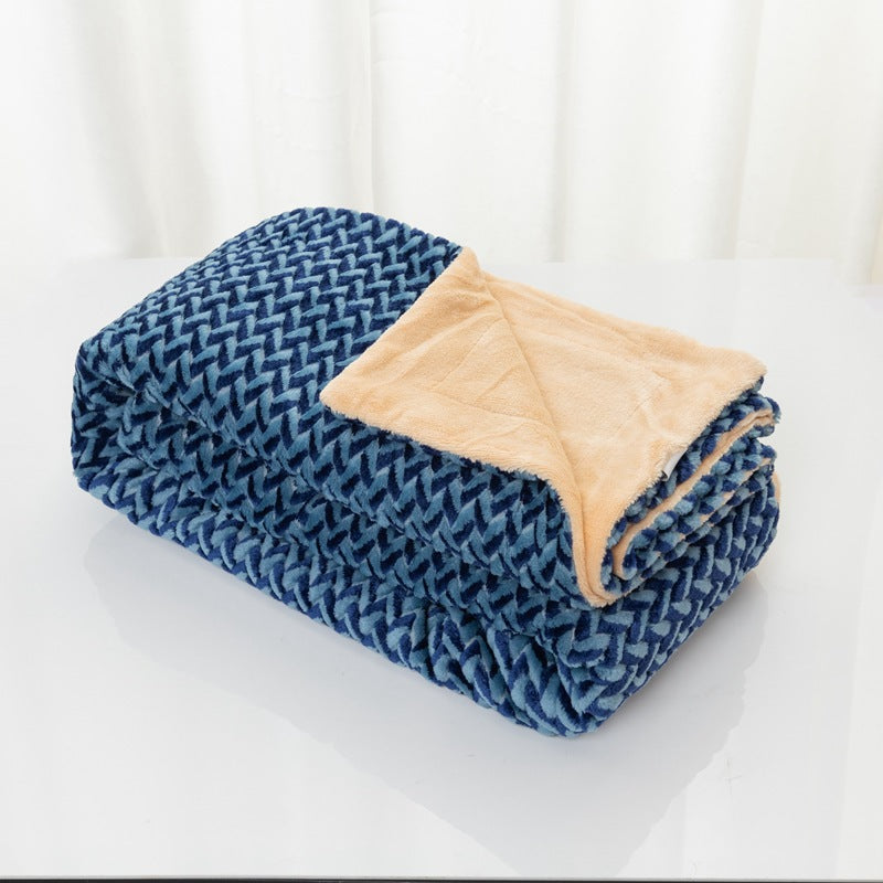 Women's Soft Cozy Microfiber Blanket - Reversible Design