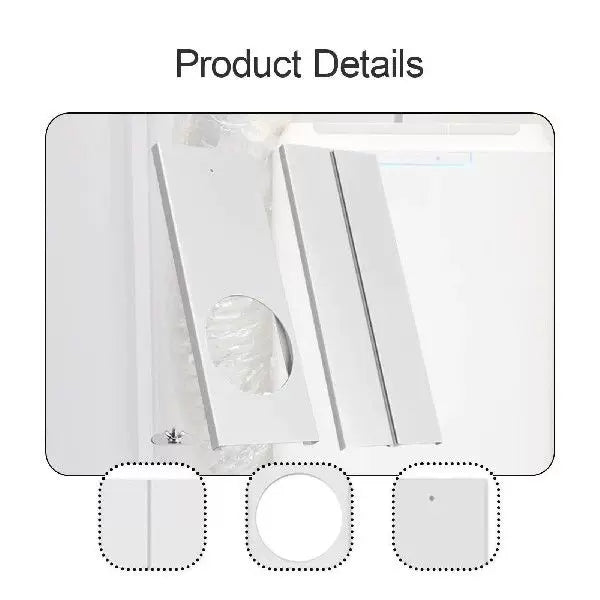 Universal Portable AC Window Vent Plate Adapter