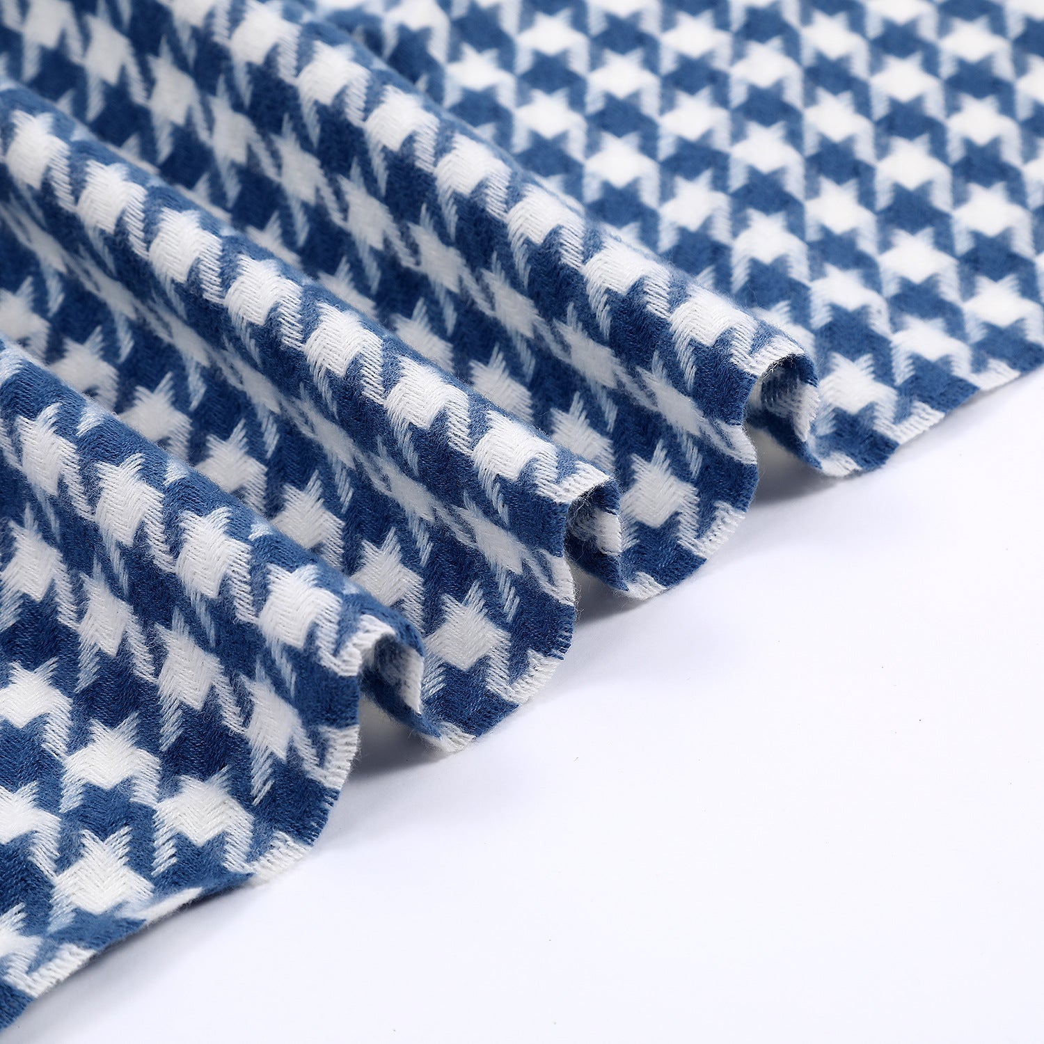 Ladies Houndstooth Print Scarf - Elegant Everyday Accessory