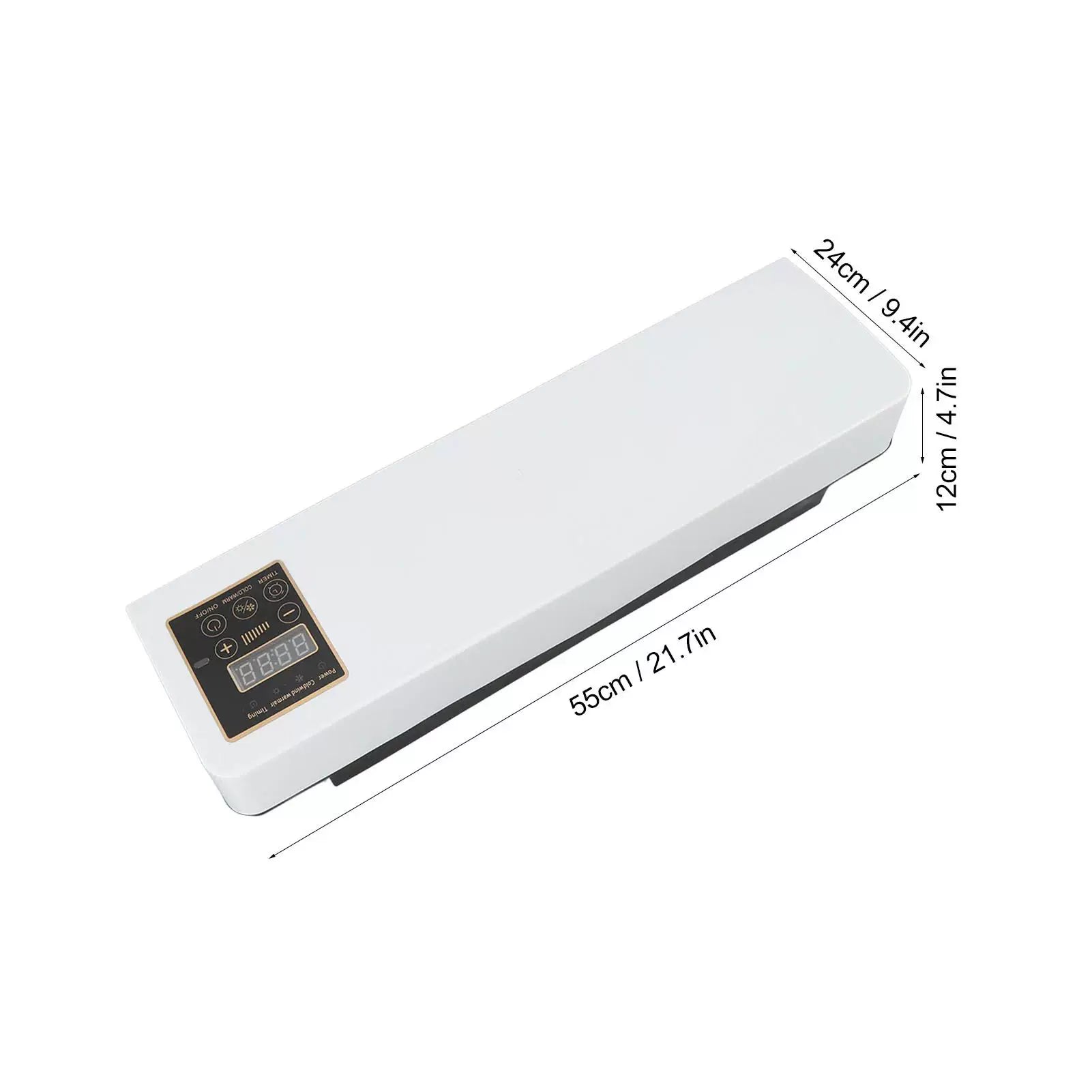 Plug-In Flat Wall Heater with Digital Thermostat & Remote